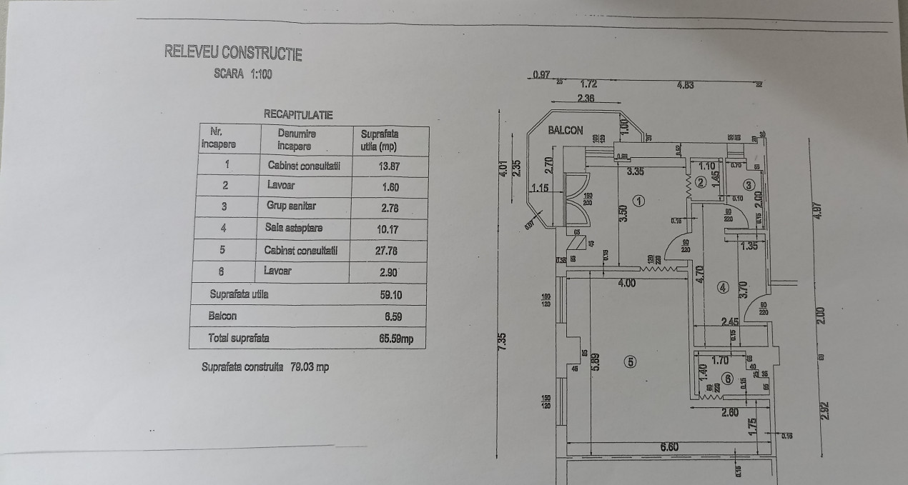 Apartament ultracentral cu alta destinatie decat cea de locuinta. Comision zero!