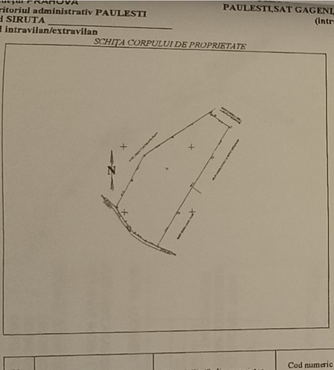 Teren intravilan, localitatea Gageni-Prahova. Comision zero cumparator!