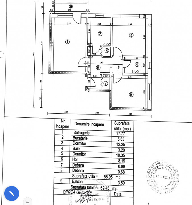 Apartament 3 camere, zona Mall Afi.